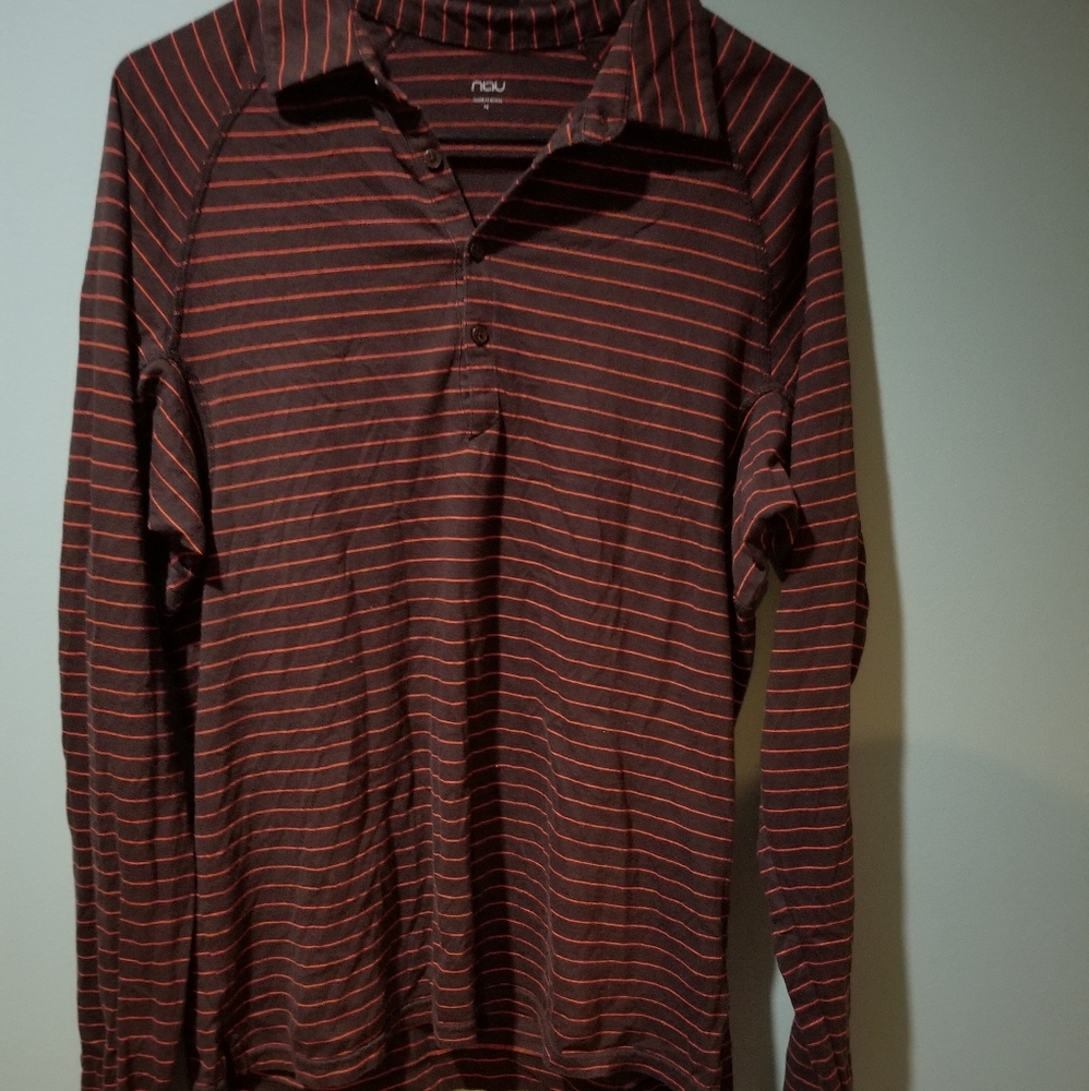 Nau organic cotton polonium LS Polo Size M